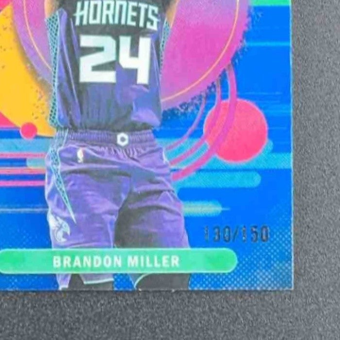 BRANDON MILLER 2025-26 TOPPS FINEST #151 UNCOMMON BLUE REFRACTOR 30/150 HORNETS