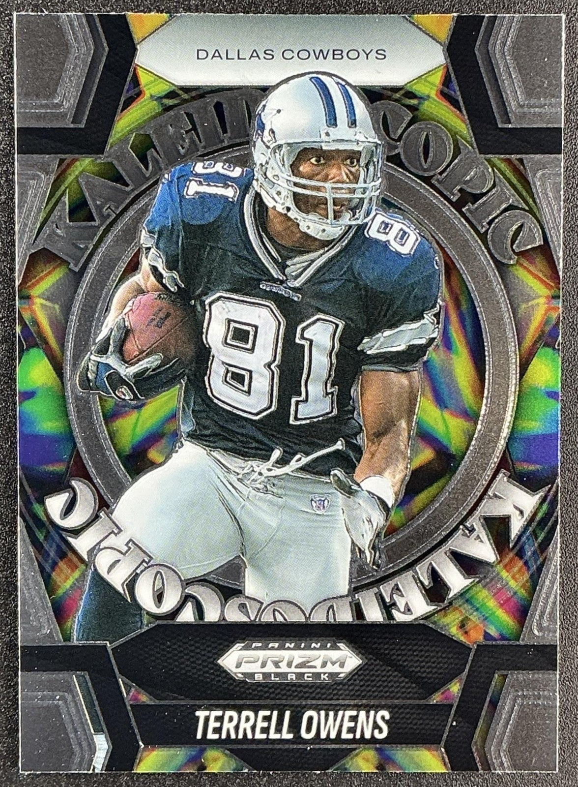 TERRELL OWENS 2025 PANINI PRIZM BLACK #21 KALEIDOSCOPIC COWBOYS