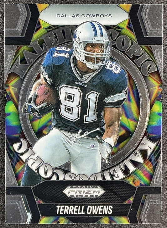 TERRELL OWENS 2025 PANINI PRIZM BLACK #21 KALEIDOSCOPIC COWBOYS