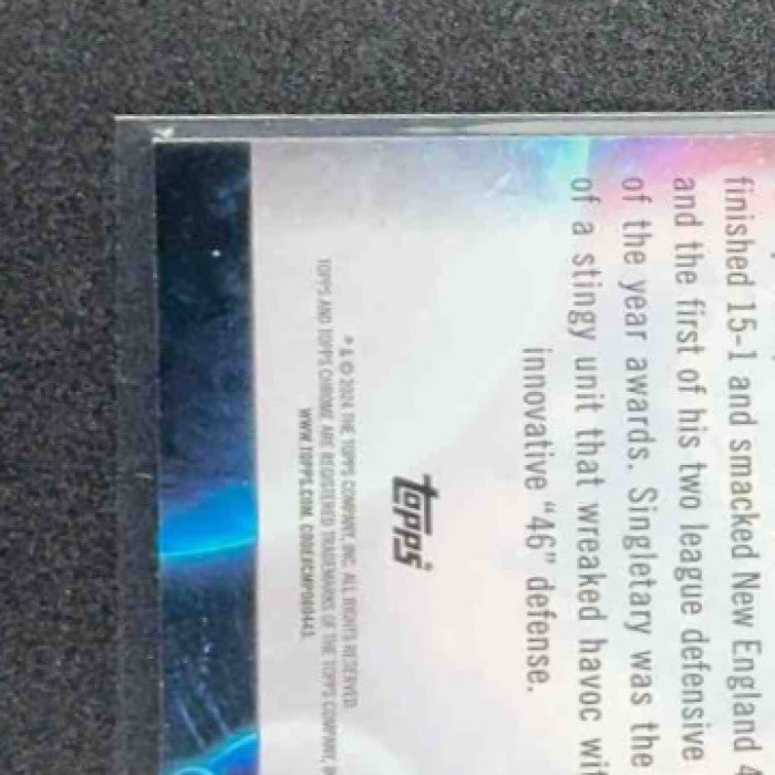 MIKE SINGLETARY 2024 TOPPS COSMIC CHROME #GG-20 GALAXY GREATS BEARS