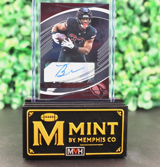 TREY BENSON 2025 PANINI ABSOLUTE #54 AUTO ARIZONA CARDINALS