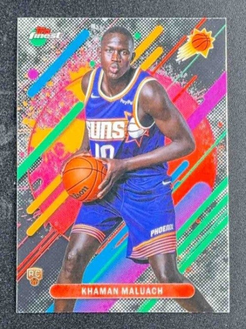 KHAMAN MALUACH 2025-26 TOPPS FINEST #210 RARE RC SUNS