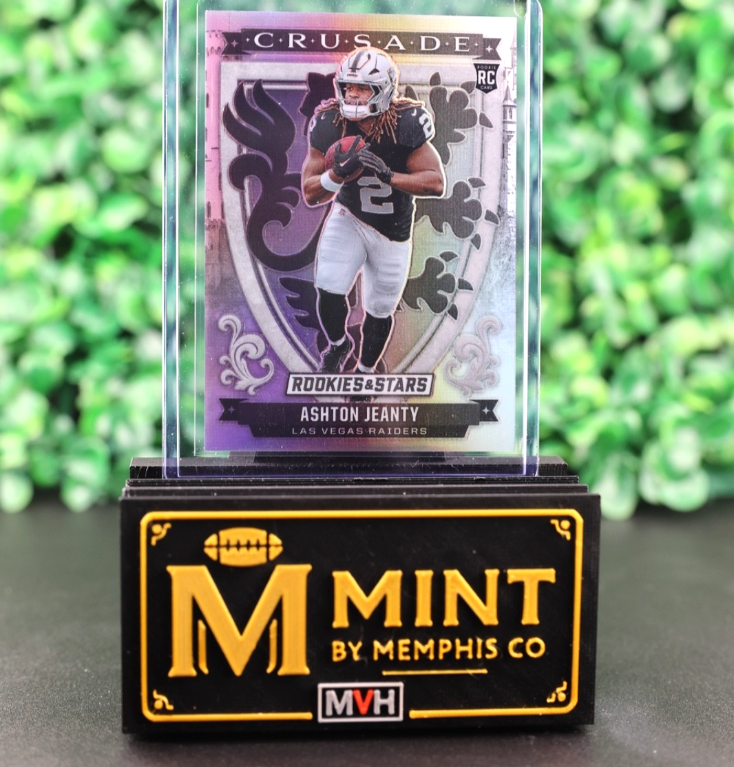 ASHTON JEANTY 2025 PANINI ROOKIES & STARS CRUSADE #9 SILVER RC RAIDERS