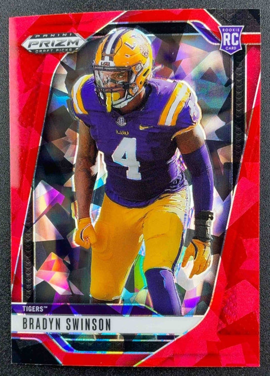 BRADYN SWINSON 2025 PANINI PRIZM DRAFT PICKS #52 RED ICE RC TIGERS