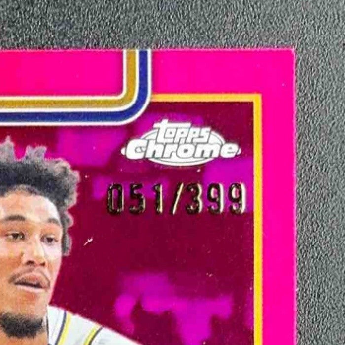 JAXSON HAYES 2025-26 TOPPS CHROME #125 MAGENTA REFRACTOR 51/399 LAKERS
