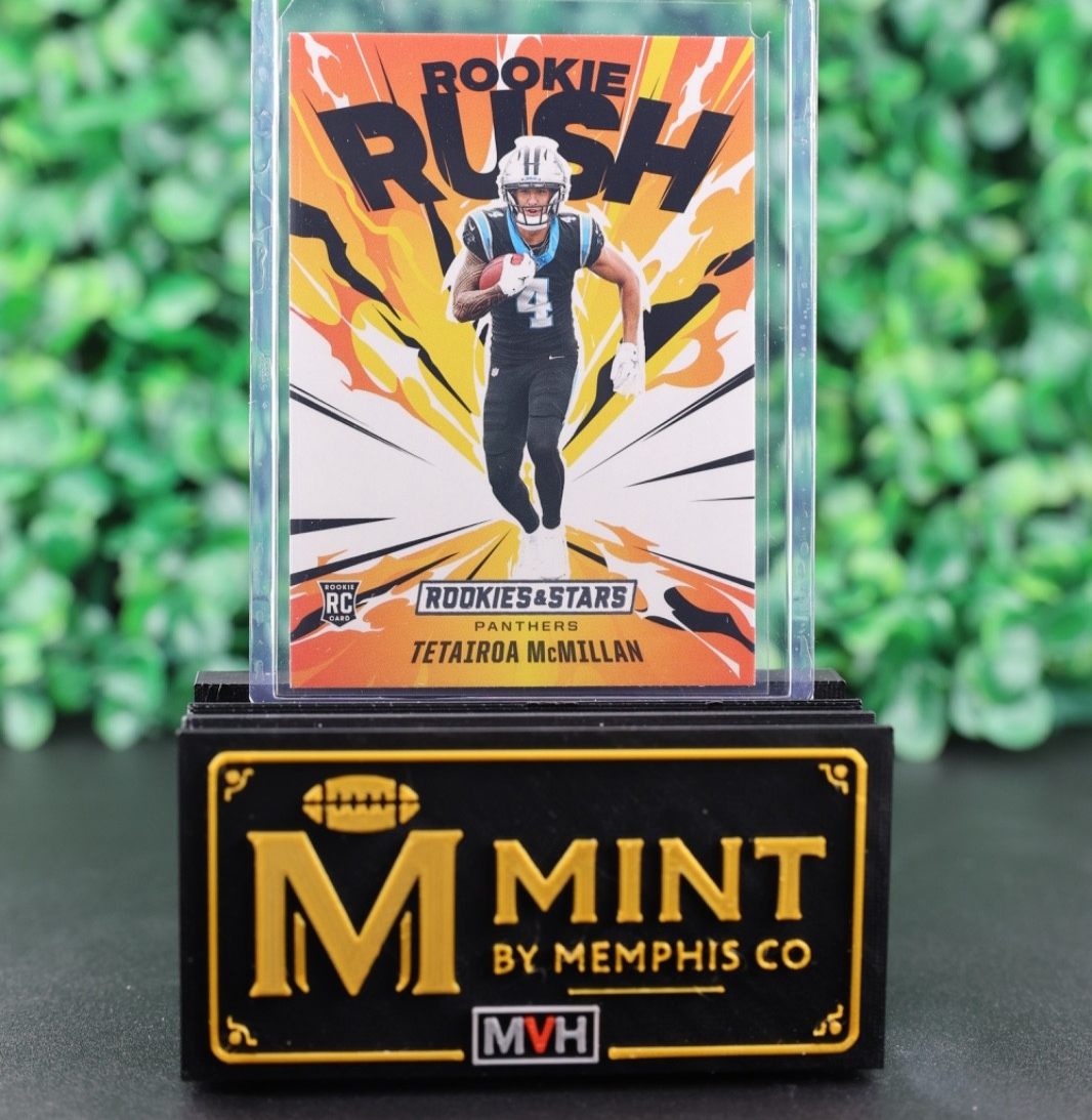 TETAIROA MCMILLAN 2025 PANINI ROOKIES & STARS ROOKIE RUSH #9 (RC)