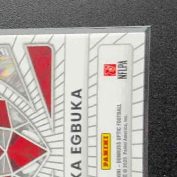 EMEKA EGBUKA 2025 PANINI DONRUSS OPTIC #4 DIAMOND HANDS RC BUCCANEERS