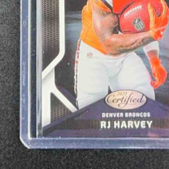 RJ HARVEY 2025 PANINI CERTIFIED #CRK-RHY ROOKIES RC BRONCOS