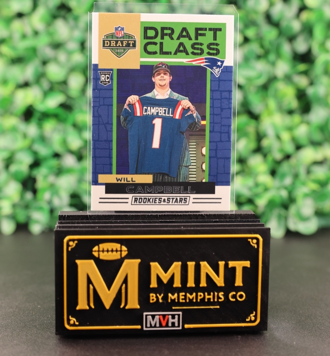 WILL CAMPBELL 2025 PANINI ROOKIES & STARS DRAFT CLASS #3 (RC) PATRIOTS