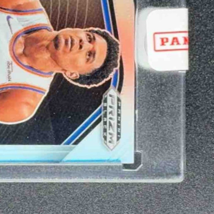 KEVIN MCCULLAR JR. 2024-25 PANINI PRIZM BLACK #246 AUTO SILVER PRIZMS RC KNICKS