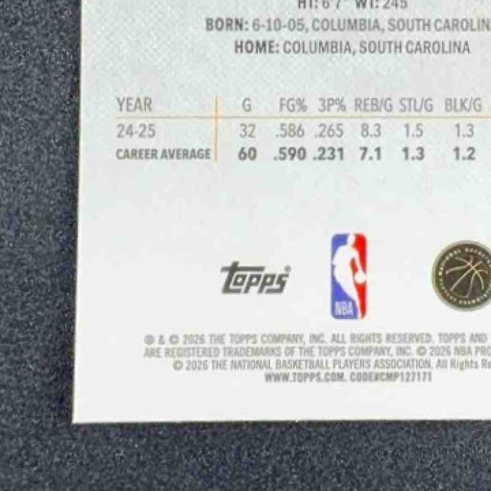 COLLIN MURRAY-BOYLES 2025-26 TOPPS FINEST #9 COMMON RC RAPTORS