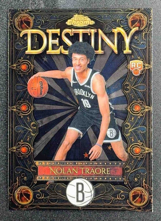 NOLAN TRAORE 2025-26 TOPPS CHROME #D-16 DESTINY RC NETS