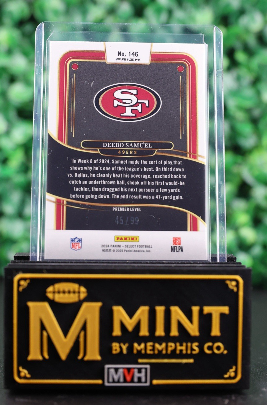 DEEBO SAMUEL  2024 SELECT PREMIER LEVEL #146 LIGHT BLUE PRIZM /99 49ERS