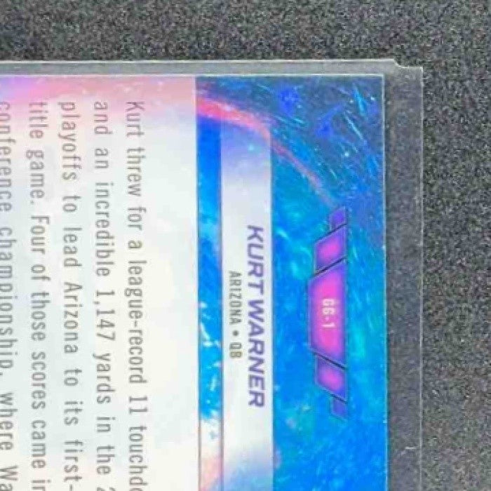 KURT WARNER 2024 TOPPS COSMIC CHROME #GG-1 GALAXY GREATS CARDINALS