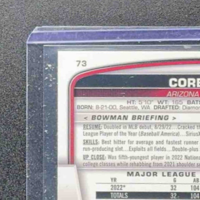 CORBIN CARROLL 2023 BOWMAN MEGA BOX #73 MOJO REFRACTOR RC DIAMONDBACKS