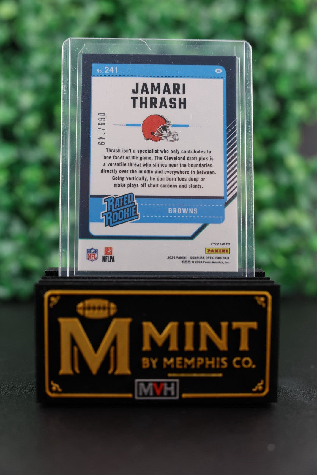 JAMARI THRASH 2024 PANINI DONRUSS OPTIC FLEX /149 CLEVELAND BROWNS