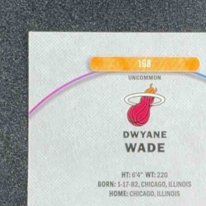DWYANE WADE 2025-26 TOPPS FINEST #198 UNCOMMON REFRACTOR HEAT