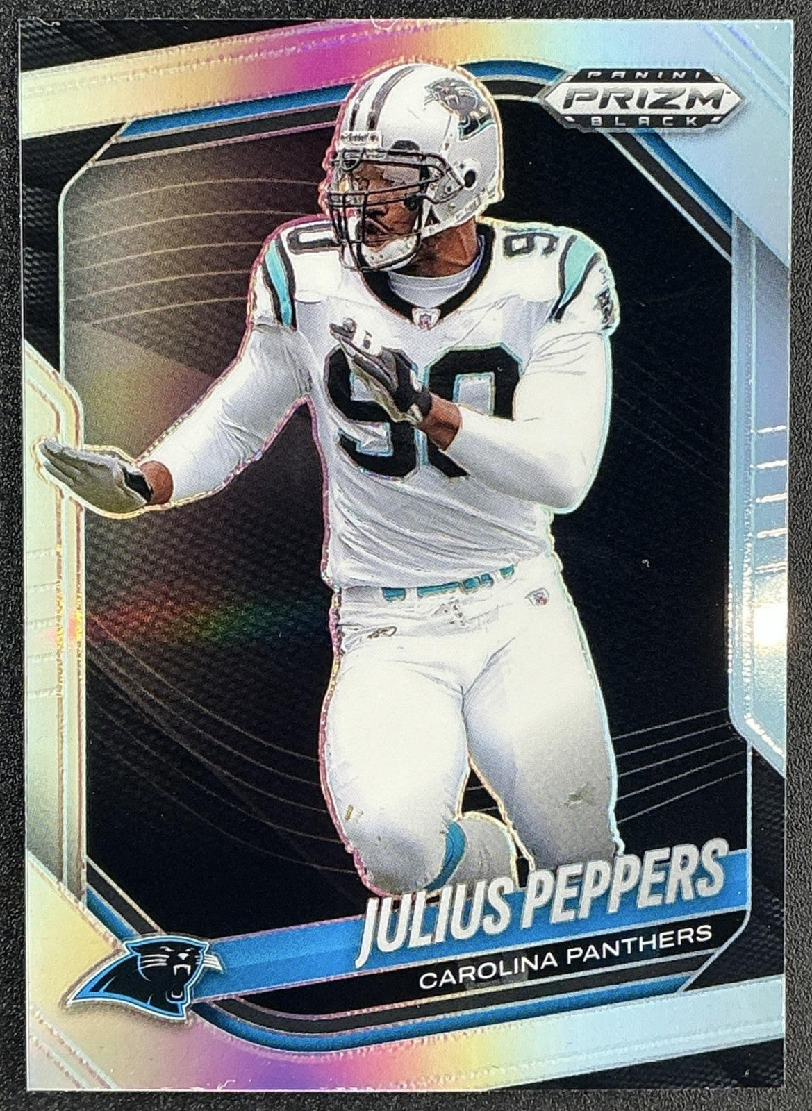 JULIUS PEPPERS 2025 PANINI PRIZM BLACK #17 SILVER PANTHERS