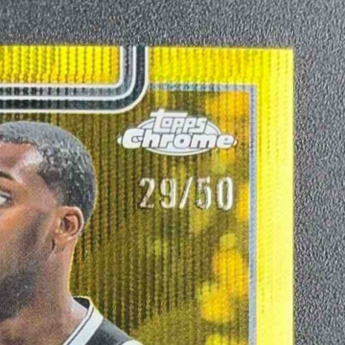 DARIQ WHITEHEAD 2025-26 TOPPS CHROME #91 GOLD WAVE REFRACTOR 29/50 NETS
