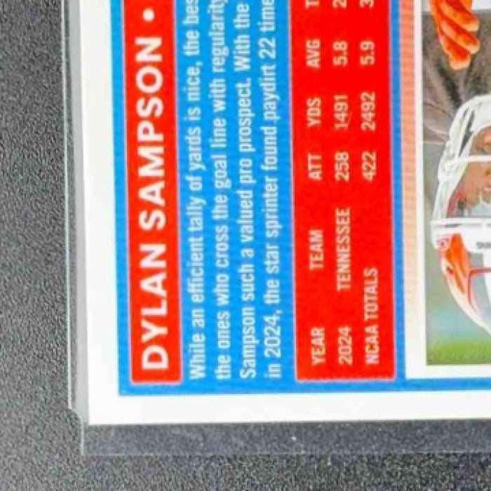 2025 Panini Donruss Optic Dylan Sampson #238 Rated Rookie Blue Hyper Prizm