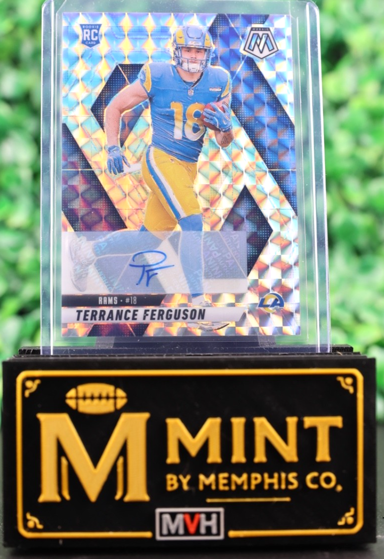 TERRANCE FERGUSON 2025 MOSAIC #364 MOSAIC PRIZM AUTO RC RAMS