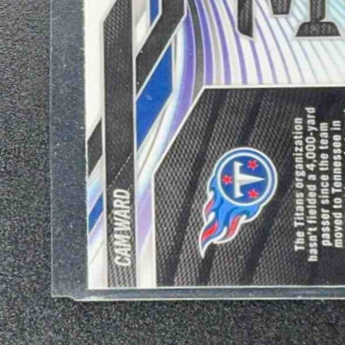 CAM WARD 2025 PANINI PRIZM #11 FRACTAL RC TITANS