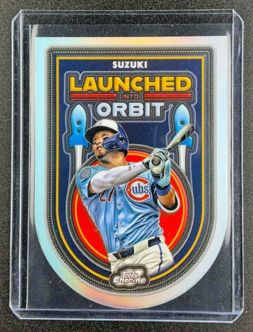 SEIYA SUZUKI 2025 TOPPS COSMIC CHROME #LIO-34 LAUNCHED INTO ORBIT CUBS