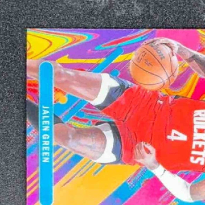 JALEN GREEN 2025-26 TOPPS FINEST #90 COMMON OIL SPILL REFRACTOR ROCKETS
