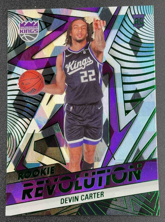 DEVIN CARTER 2024-25 PANINI REVOLUTION #15 ROOKIE CUBIC 25/50 RC KINGS