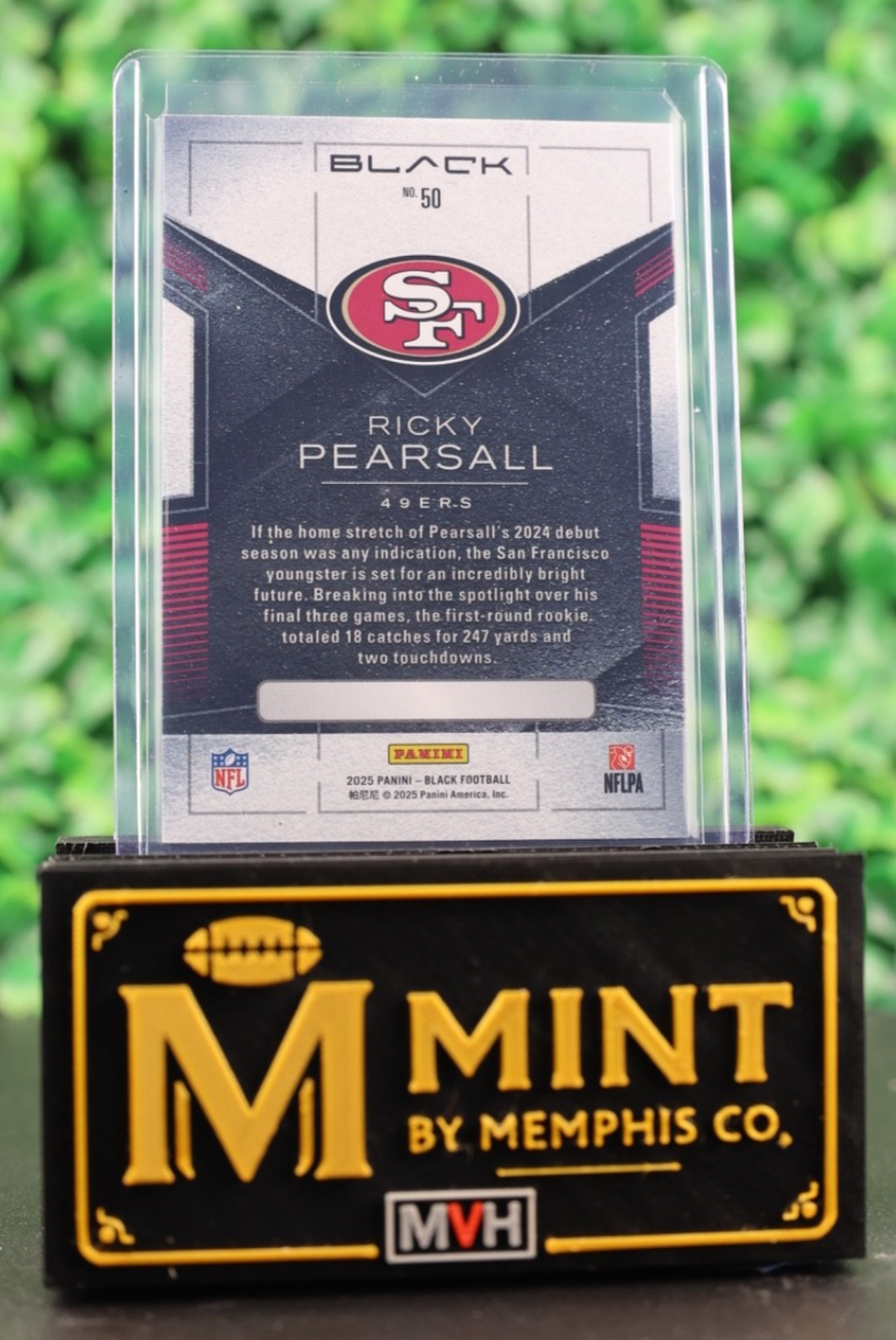2025 RICKY PEARSALL PANINI BLACK  49ERS #50