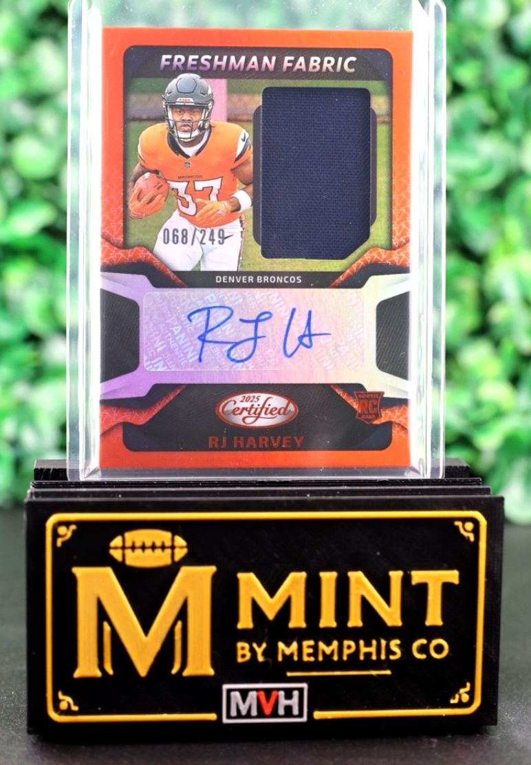 RJ HARVEY 2025 CERTIFIED RPA /249 PATCH AUTO FRESHMAN FABRIC COLOR MATCH RC