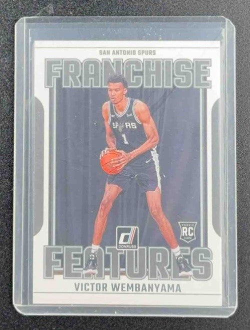 VICTOR WEMBANYAMA 2023-24 PANINI DONRUSS #29 FRANCHISE FEATURES RC SPURS