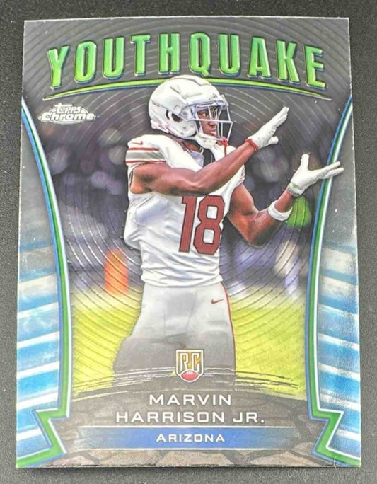 MARVIN HARRISON JR. 2024 TOPPS CHROME #Y-4 YOUTHQUAKE RC CARDINALS