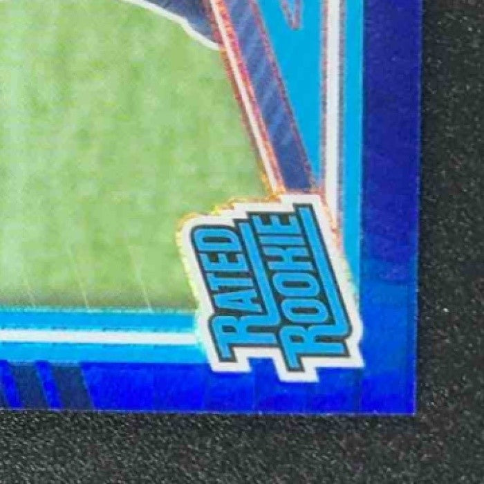 2025 Panini Donruss Optic Jalen Milroe #253 Rated Rookie Blue Hyper Prizm
