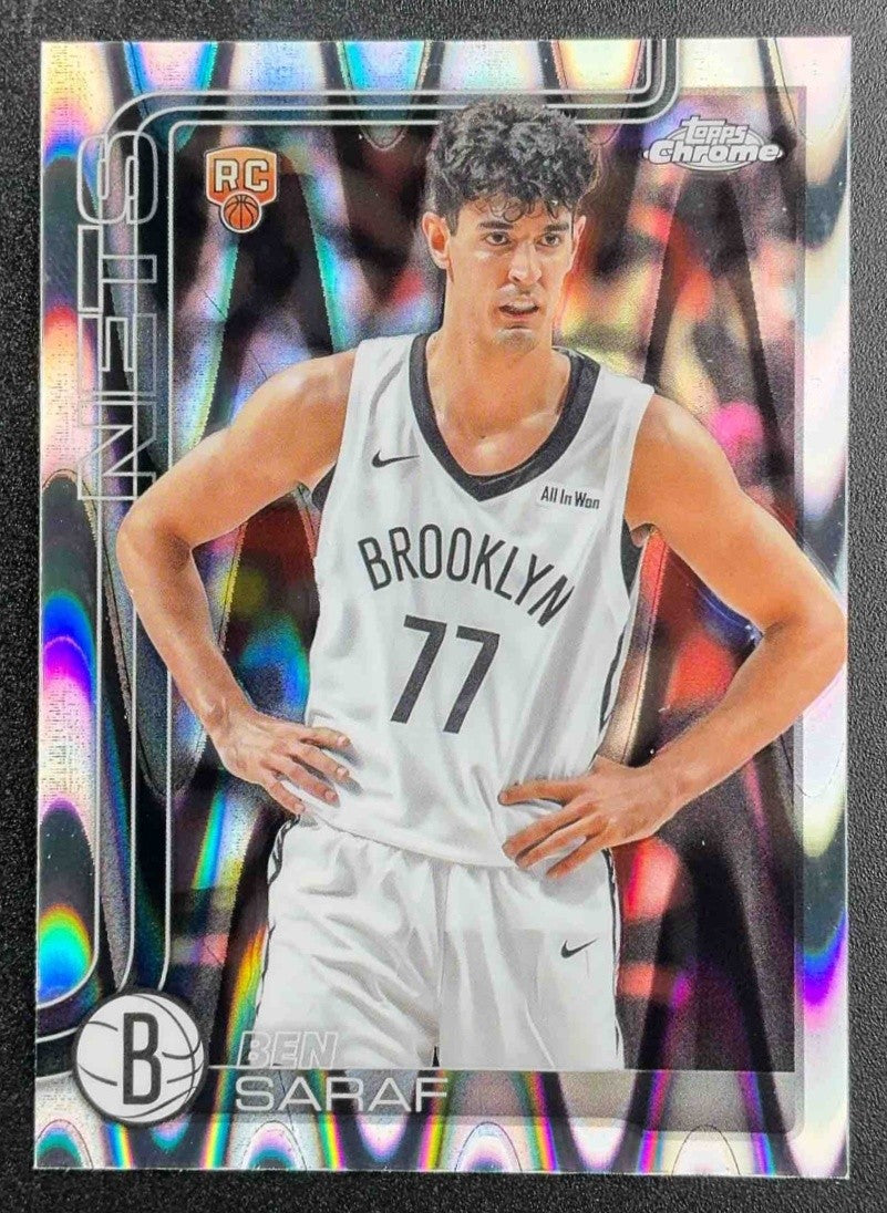 BEN SARAF 2025-26 TOPPS CHROME #276 RAYWAVE REFRACTOR RC NETS