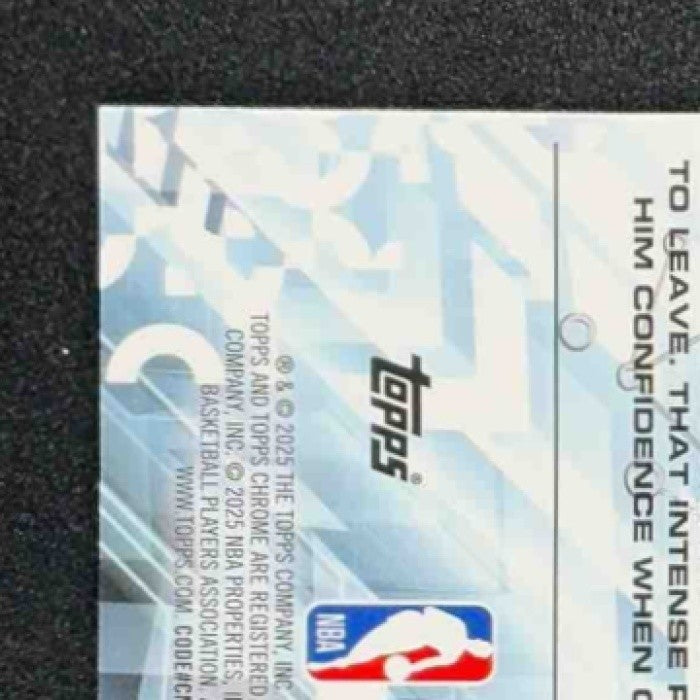 ACE BAILEY 2025-26 TOPPS CHROME GO TIME JAZZ