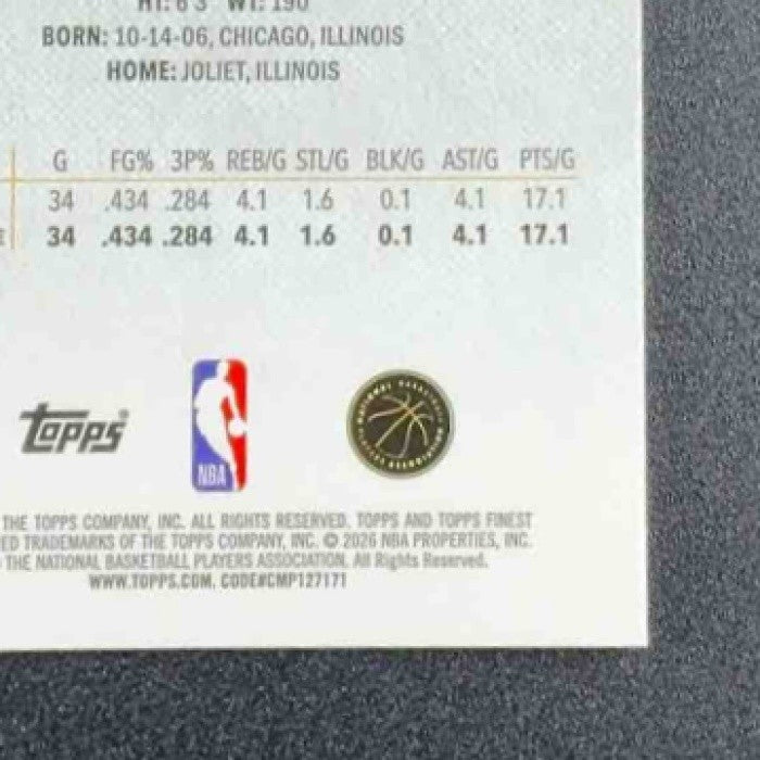 JEREMIAH FEARS 2025-26 TOPPS FINEST #7 COMMON RC PELICANS