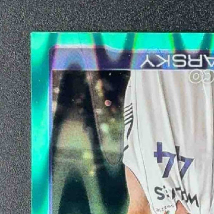 2025 Topps Chrome Rocco Zikarsky #296 RayWave Aqua Refractor /199 RC