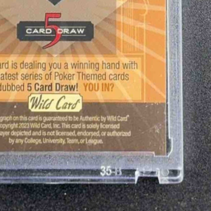 2023 Wild Card 5 Card Draw Auto Will Sanders RC 1/1