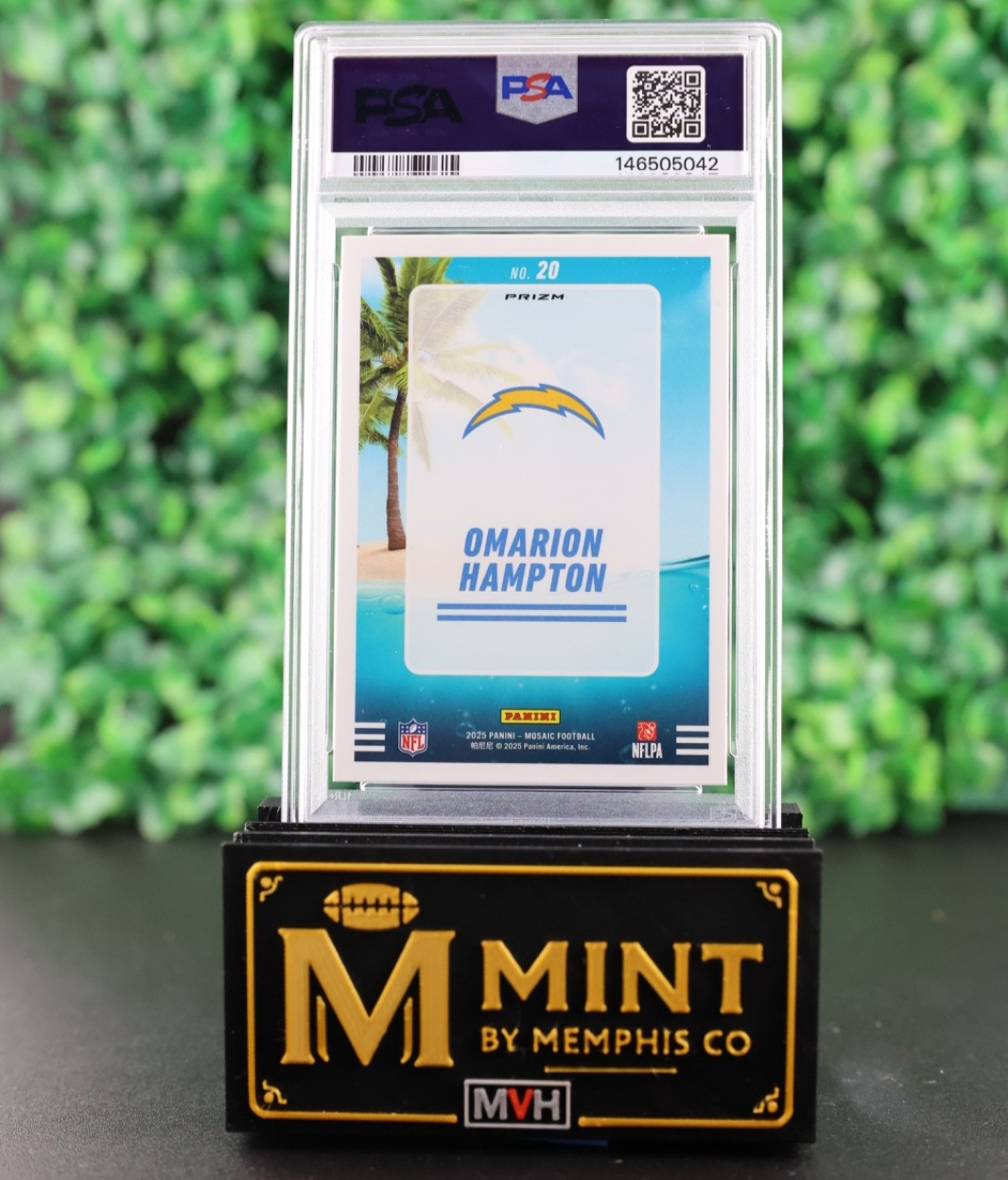 2025 PANINI MOSAIC SPLASH OMARION HAMPTON SPLASH MOSAIC RC CHARGERS
