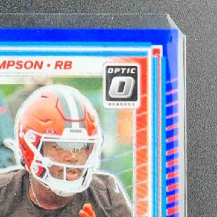 2025 Panini Donruss Optic Dylan Sampson #238 Rated Rookie Blue Hyper Prizm