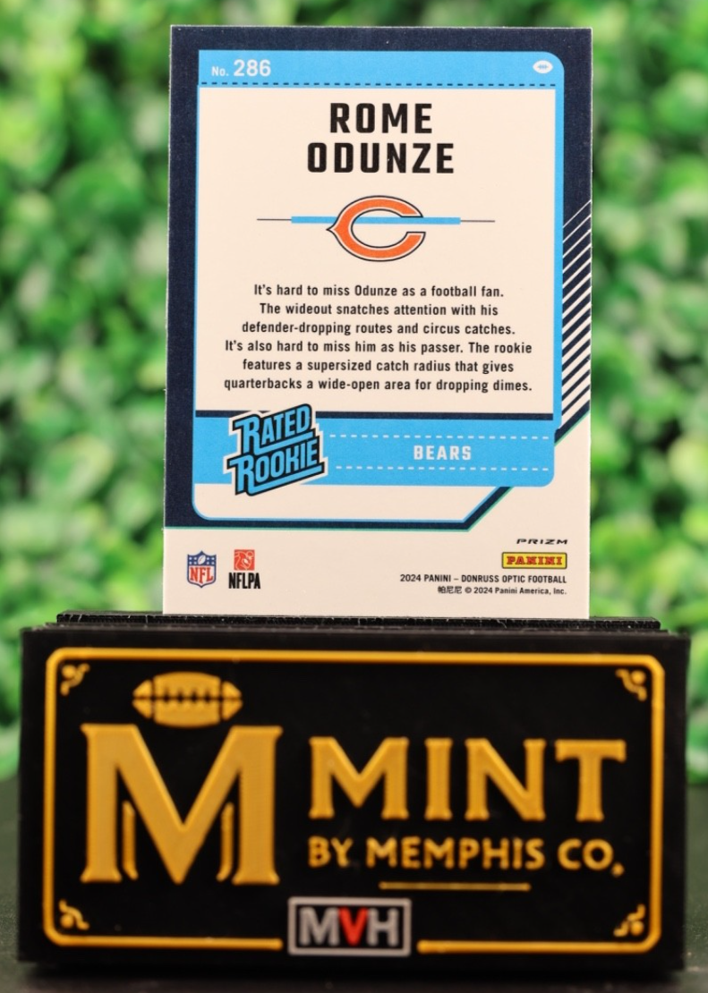 ROME ODUNZE 2024 DONRUSS OPTIC RATED ROOKIE HOLO BEARS RC
