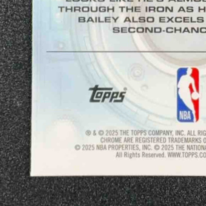 ACE BAILEY 2025-26 TOPPS CHROME #SF-25 SLEEK FINISHERS RC JAZZ