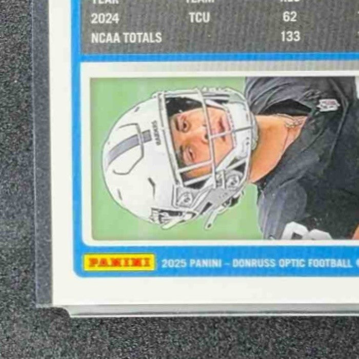 JACK BECH 2025 PANINI DONRUSS OPTIC #211 RATED ROOKIE BLUE HYPER PRIZM RAIDERS