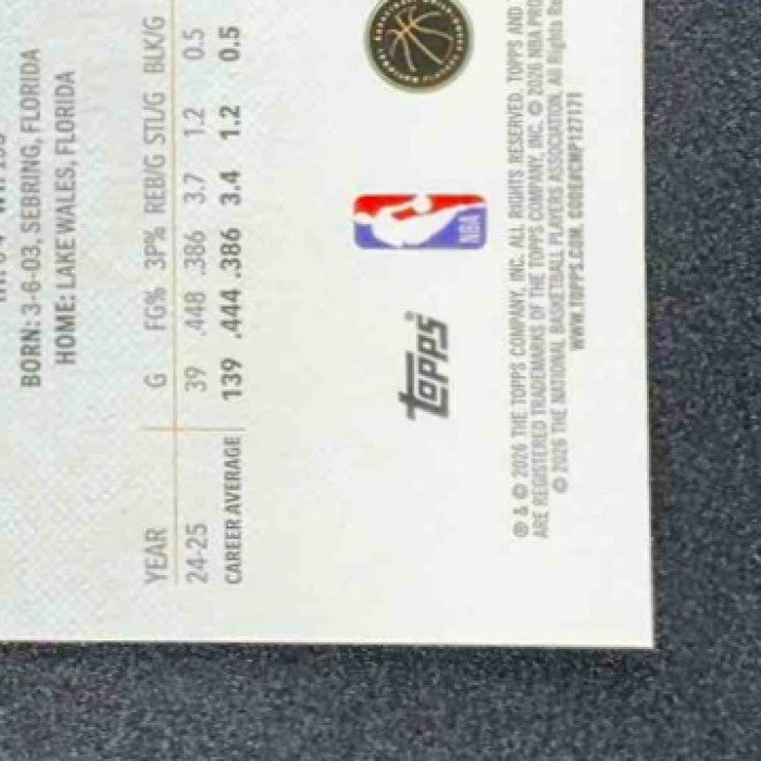 WALTER CLAYTON JR. 2025-26 TOPPS FINEST #18 COMMON RC JAZZ