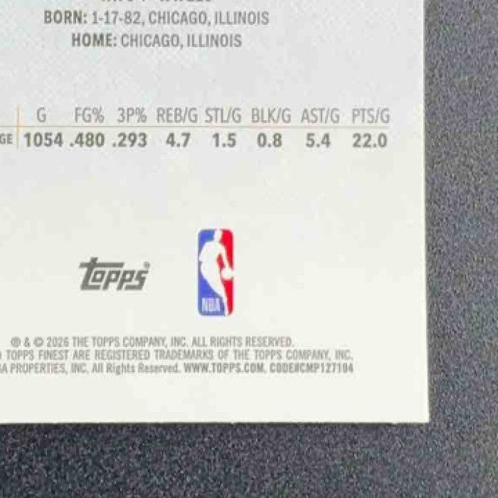 DWYANE WADE 2025-26 TOPPS FINEST #198 UNCOMMON HEAT