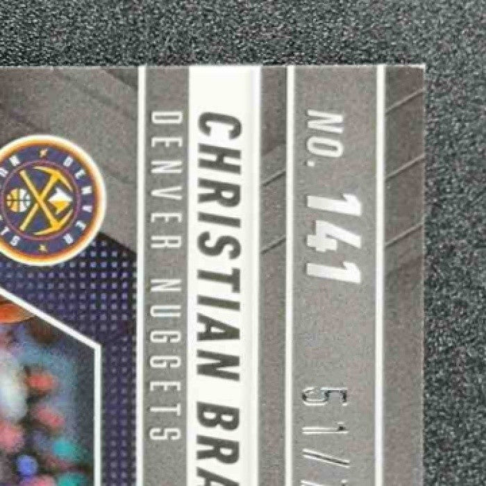 2024 Panini Mosaic Christian Braun #141 International Red Mosaic /75