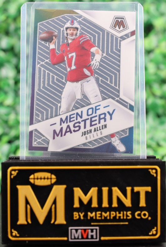 JOSH ALLEN 2025 PANINI MOSAIC #11 MEN OF MASTERY BUFFALO BILLS MVP