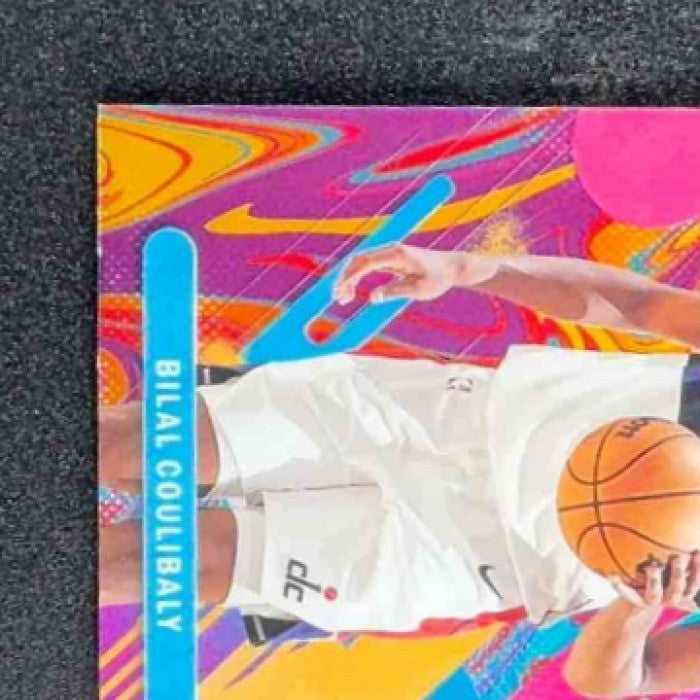 BILAL COULIBALY 2025-26 TOPPS FINEST #58 COMMON OIL SPILL REFRACTOR WIZARDS