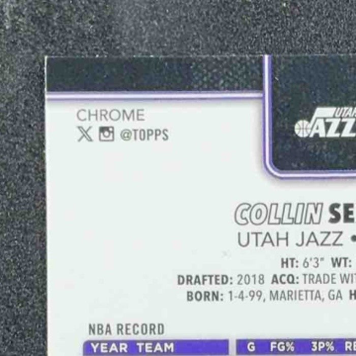 COLLIN SEXTON 2025-26 TOPPS CHROME #210 BASKETBALL REFRACTOR JAZZ